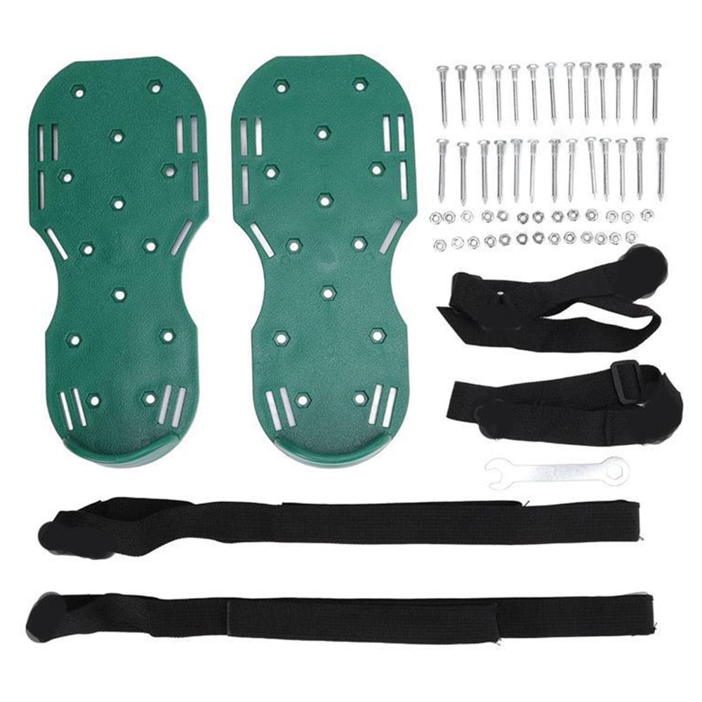 Aerating Lawn Shoes Grass Spiked Sandals Gardening Tool With Adjustable Strap For Soil Aeration 5