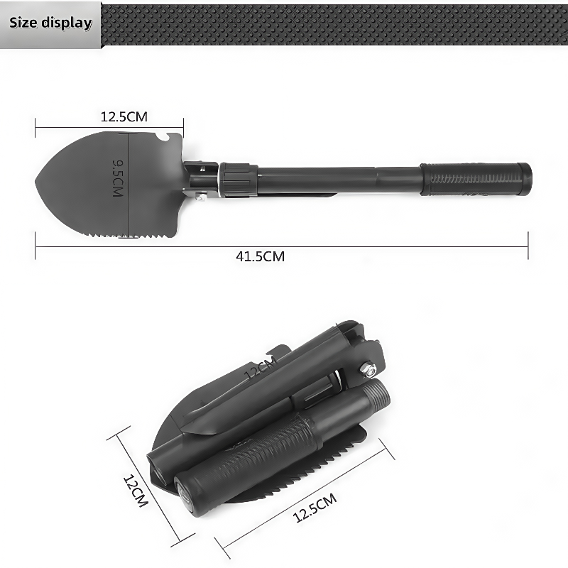 Telescopic MultiFunction Camping Shovel Survival Gear For Snow Removal Hiking Gardening Outdoor Adv 6
