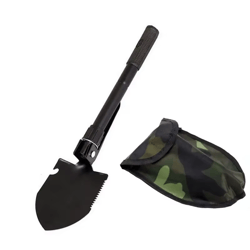 telescopic multi-function camping shovel survival gear for snow removal hiking gardening outdoor adventures