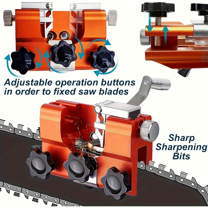 Handheld Portable Chain Grinder And Sharpening Tool With Chain Clamp For Fast Maintenance 1