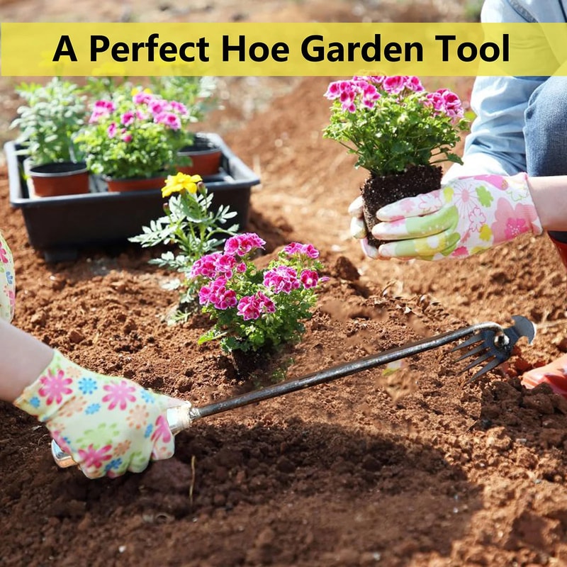 Manual Weed Digger Tool with Long Handle for Lawn Yard Gardening Hand Weeder
