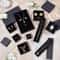 Black Square Jewelry Organizer Display Box For Engagement Ring Earring Necklace Brooch Bracelet Gif 0