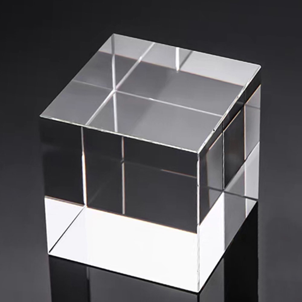 Rectangular Column Crystal Cube Artificial Crystal Glass Can Be Engraved With Patterns And Words In 5