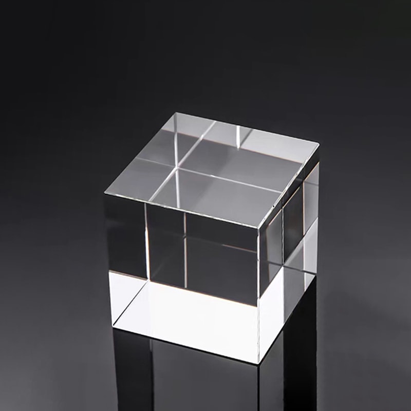 Rectangular Column Crystal Cube Artificial Crystal Glass Can Be Engraved With Patterns And Words In 2
