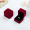 Vintage PU Leather Double Slots Ring Jewelry Box For Wedding Proposal Engagement Gift Organizer 9