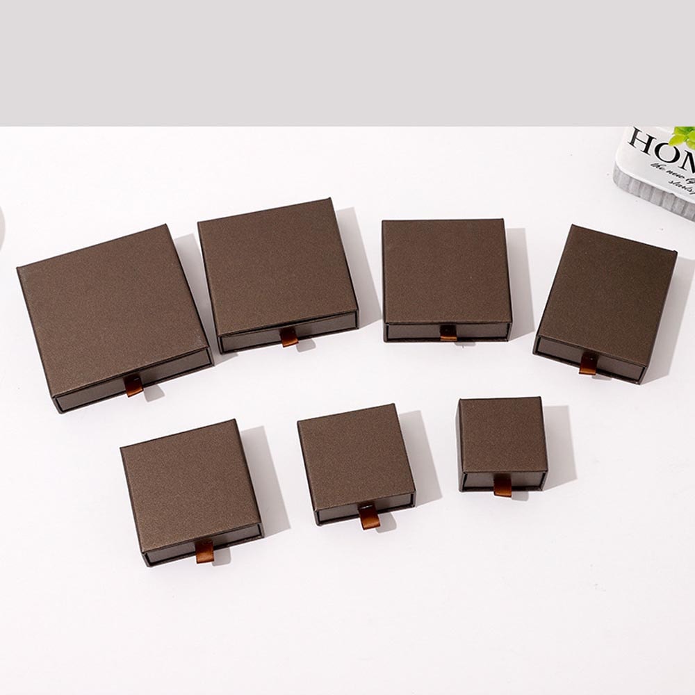 Paper Jewelry Gift Box For Necklace Ring Earrings Bracelet Stud Organizer Wedding Favors Jewellery 12