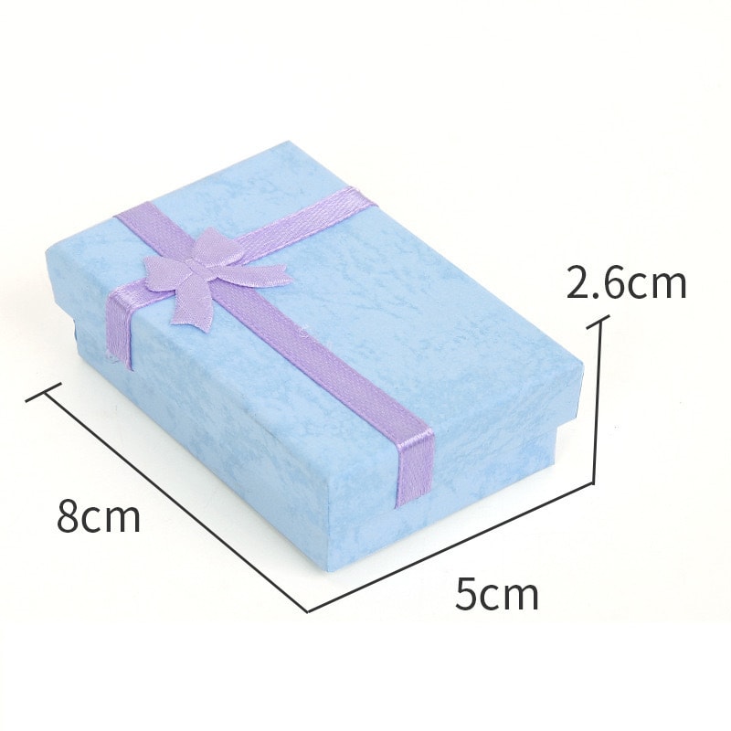 Assorted Colors Jewelry Sets Display Box Necklace Earrings Ring Box Packaging Gift Box 12