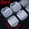 Portable Earring Ring Earplugs Packaging Storage Case Transparent Box