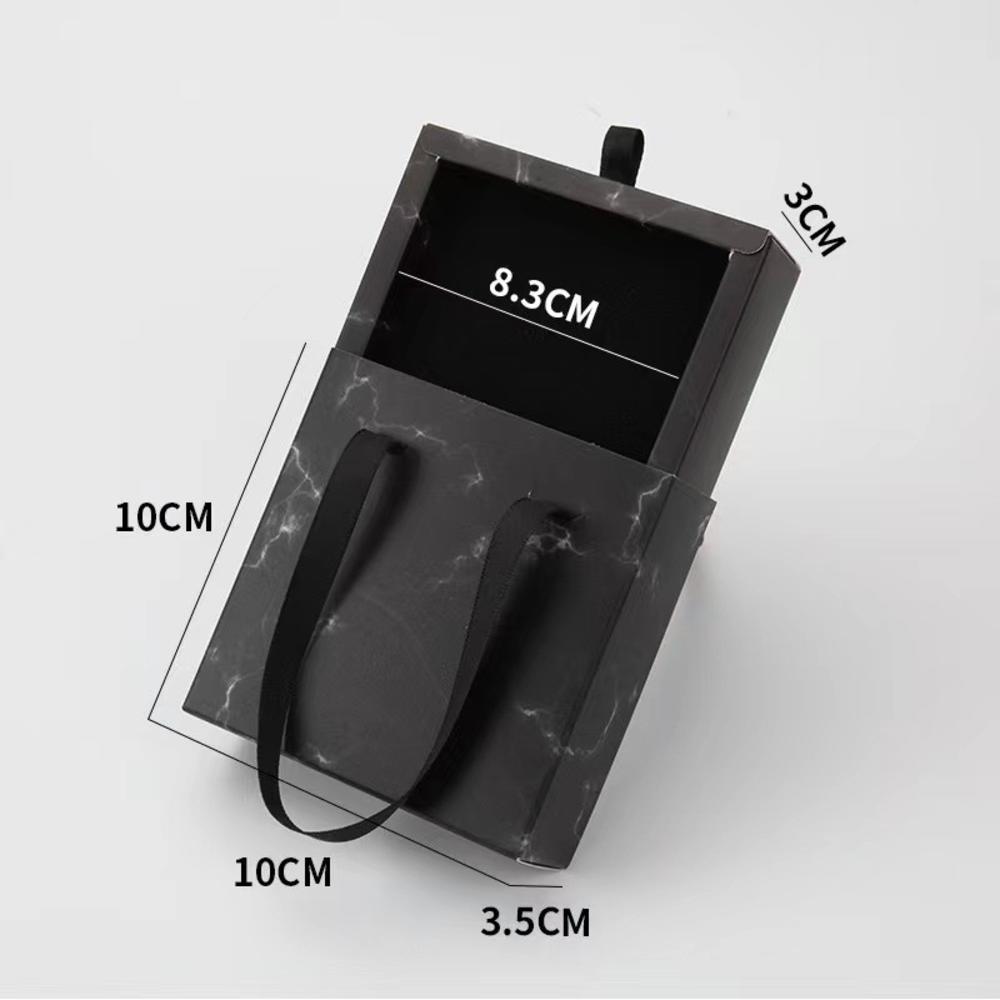 Dustproof Jewelry Box Storage Case With Paper Drawer Ring Earrings Necklace Display Box And Storage 7