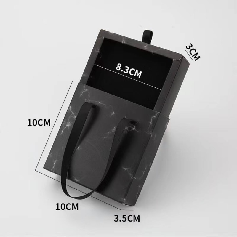 Dustproof Jewelry Box Storage Case With Paper Drawer Ring Earrings Necklace Display Box And Storage 7