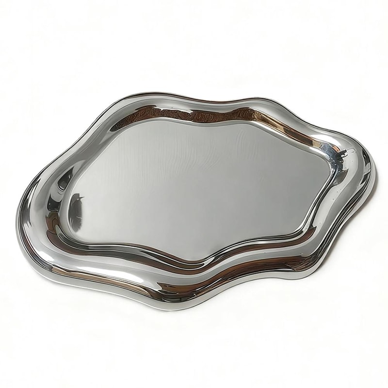 Creative Jewelry Storage Tray Cloud Design Electroplated Desktop Jewelry Dish for Rings Earrings