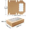 Rectangle Kraft Paper Cake Candy Boxes Open Window Wedding Jewelry Chocolate Gift Packaging Boxes B 8