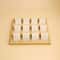 DIY Velvet PU Leather Jewelry Storage Tray Bamboo Wood Earrings Display Stand For Window Counter 4