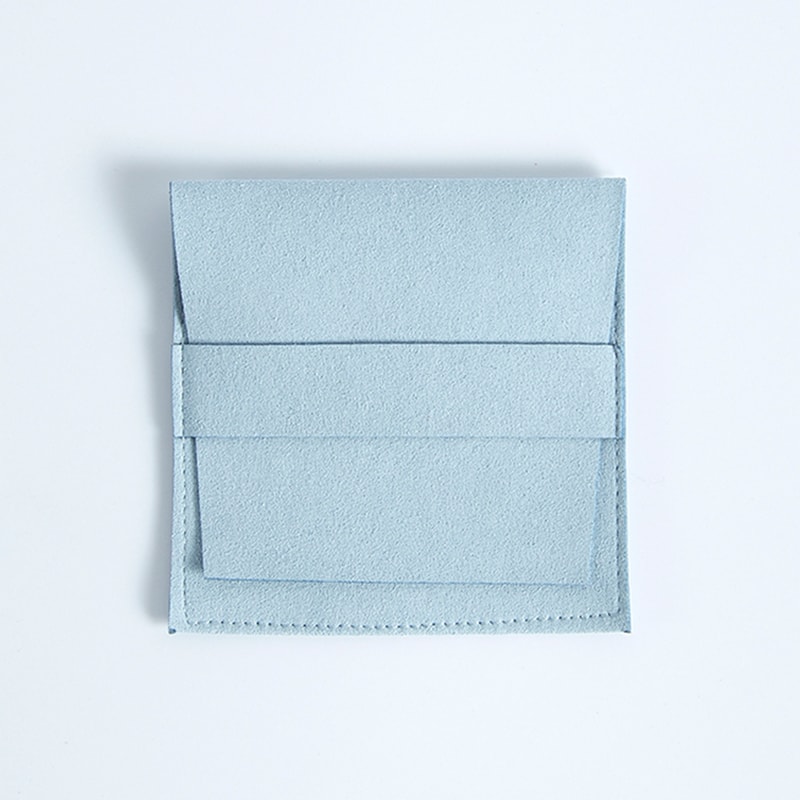 Jewelry Storage Pouch Velvet Microfiber Suede Envelope 62x62cm 8x8cm Flap Strip Pouch For Rings Ear 11
