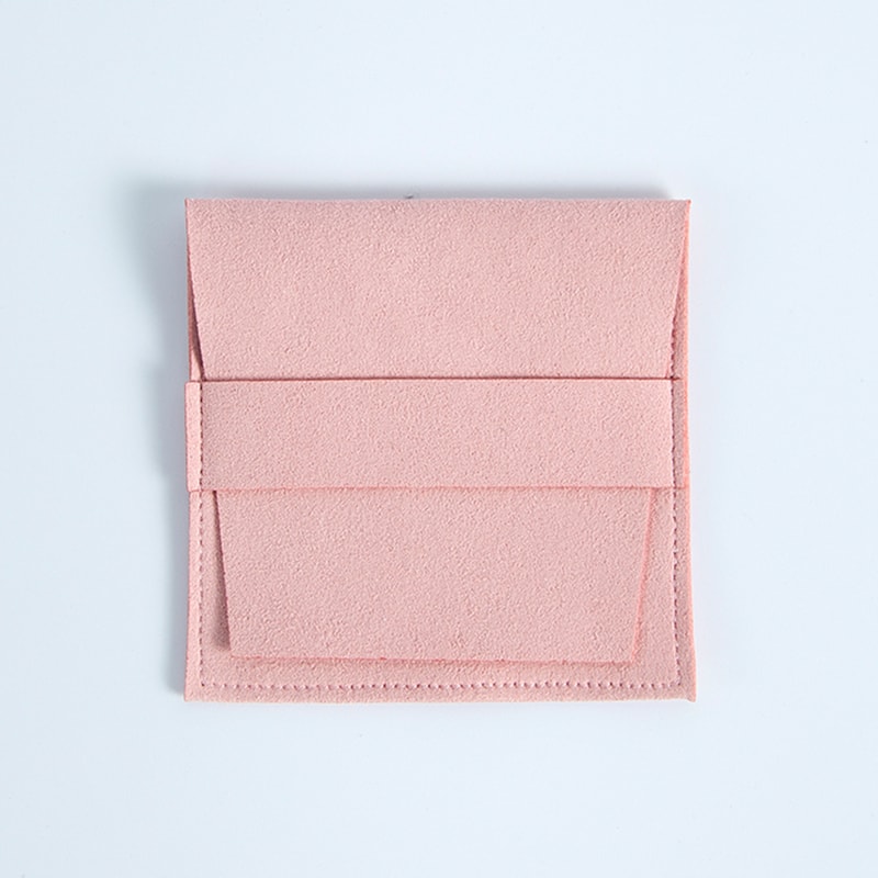 Jewelry Storage Pouch Velvet Microfiber Suede Envelope 62x62cm 8x8cm Flap Strip Pouch For Rings Ear 13