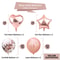 Rose Gold Confetti Balloons Star Heart Party Wedding Anniversary Globos Supplies 2