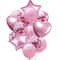 Rose Gold Confetti Balloons Star Heart Party Wedding Anniversary Globos Supplies 0