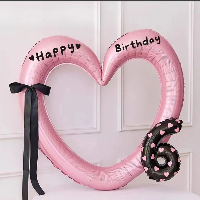 Cute Love Balloons Baby Shower Wedding Party Gifts Hollow Out Love Heart Balloon Birthday Party Dec 9