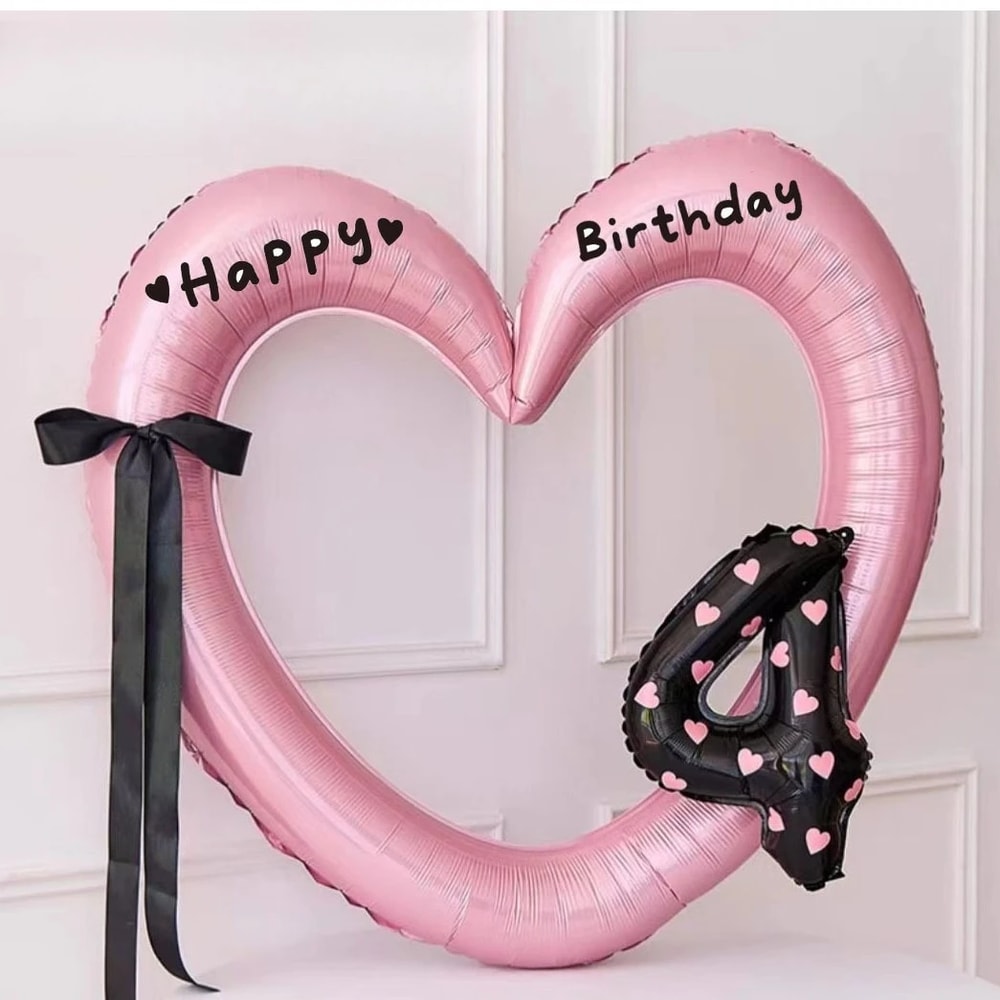 Cute Love Balloons Baby Shower Wedding Party Gifts Hollow Out Love Heart Balloon Birthday Party Dec 7