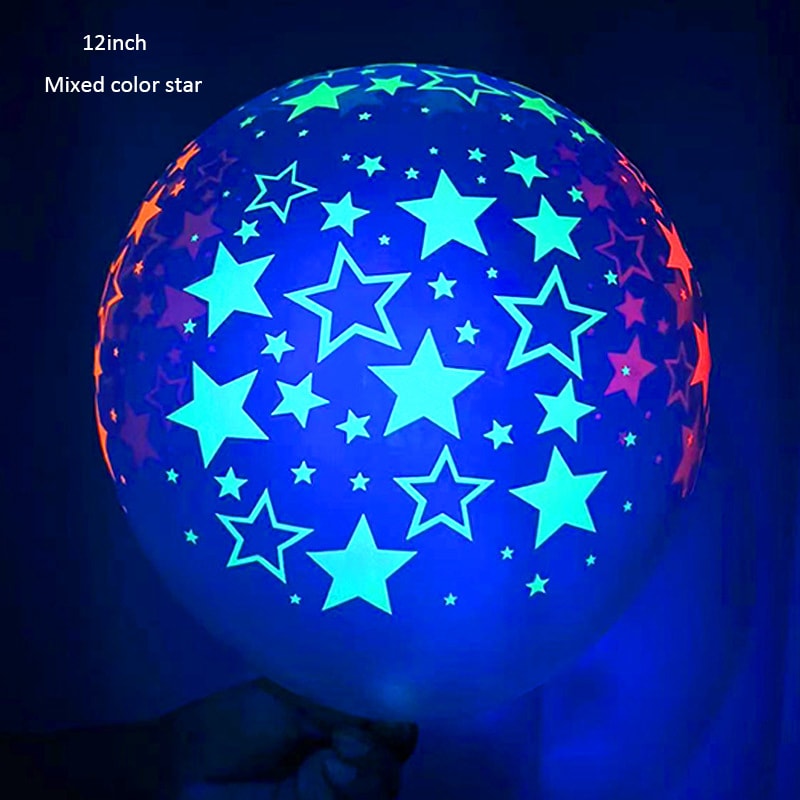 Glow In The Dark Fluorescent Latex Love Heart Balloon For Wedding And Birthday Party Decor 7