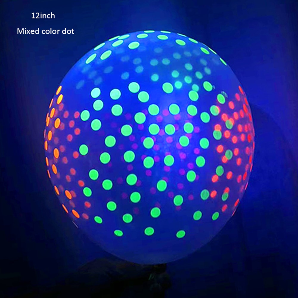 Glow In The Dark Fluorescent Latex Love Heart Balloon For Wedding And Birthday Party Decor 11