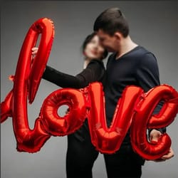 love heart bear foil balloon valentines day party decor wedding decorations kids toy helium balloon