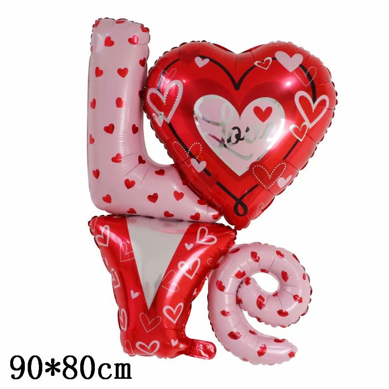 Love Heart Bear Foil Balloon Valentines Day Party Decor Wedding Decorations Kids Toy Helium Balloon 6