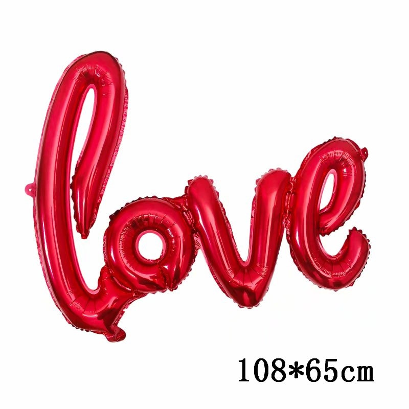 Love Heart Bear Foil Balloon Valentines Day Party Decor Wedding Decorations Kids Toy Helium Balloon 2