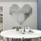 Acrylic Mirror Wall Stickers Circle Square Heart Shaped Wedding Decor Bedroom Art Wall Decals Home 1