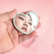 Portable Heart Makeup Mirror Small Compact Cosmetic Hand Mirror for Women and Students