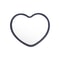 Portable Heart Makeup Mirror Small Compact Cosmetic Hand Mirror for Women and Students