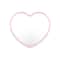 Portable Heart Makeup Mirror Small Compact Cosmetic Hand Mirror for Women and Students