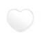Portable Heart Makeup Mirror Small Compact Cosmetic Hand Mirror for Women and Students