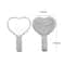 Love Heart Diamond Handheld Vanity Mirror Female Handle For Cosmetic Beauty 4