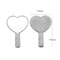 Love Heart Diamond Handheld Vanity Mirror Female Handle For Cosmetic Beauty 4
