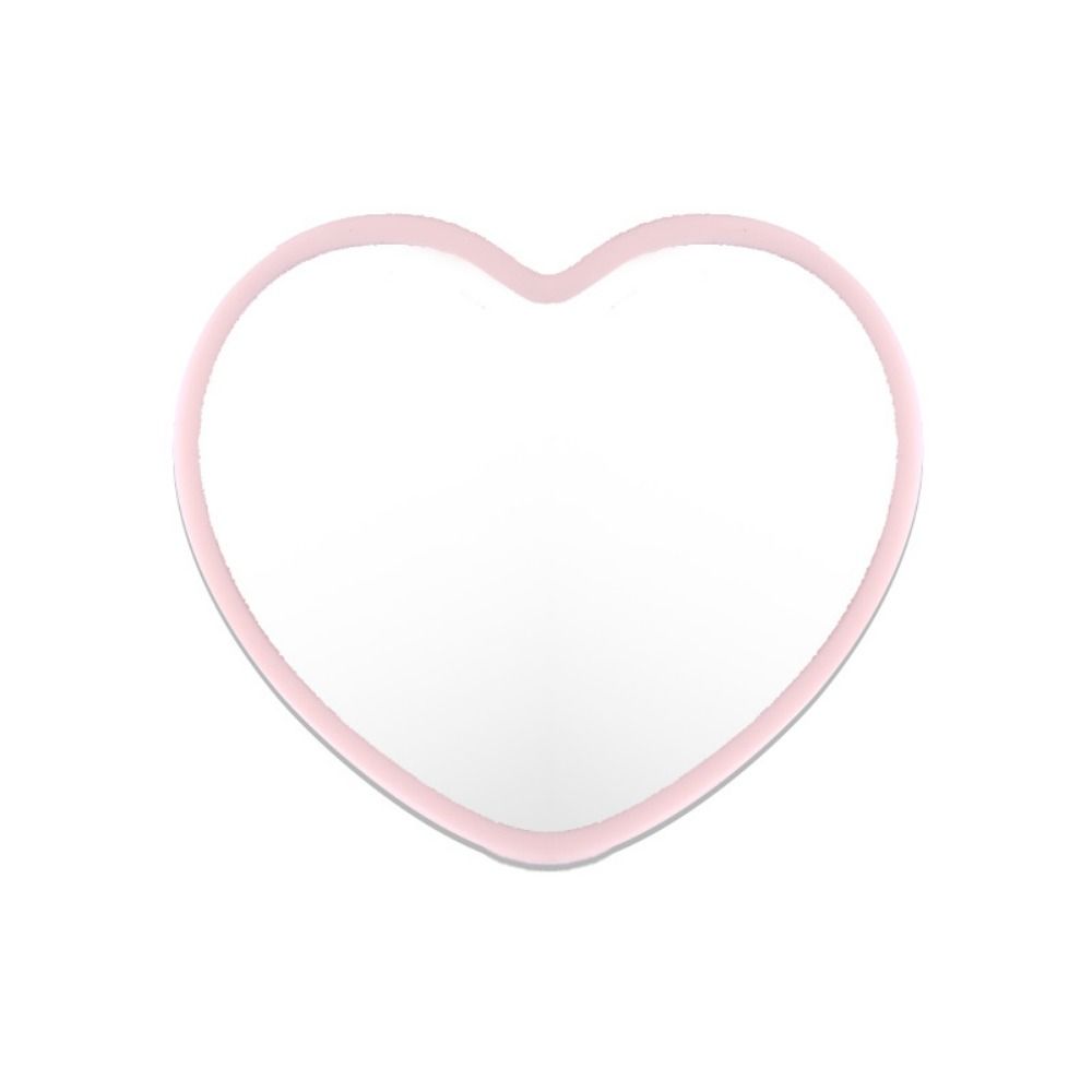 Heartshaped Handheld Mirror Highdefinition Little Beauty Mirror For Dormitory Makeup 8