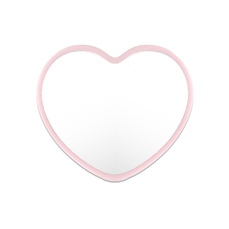 Heartshaped Handheld Mirror Highdefinition Little Beauty Mirror For Dormitory Makeup 8