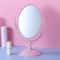 Oval Pink Heart Shape Style Retro Make Up Mirror For Dormitory 4