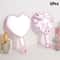 Love Heart Handheld Makeup Mirror With Female Handle Vanity Cosmetic Beauty Tool 5