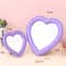 Girl Heart Mirror Decorative Cosmetic Mirror for Home and Dormitory Wall Decor