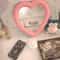 Girl Heart Mirror Decorative Cosmetic Mirror for Home and Dormitory Wall Decor