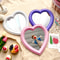Girl Heart Mirror Decorative Cosmetic Mirror for Home and Dormitory Wall Decor