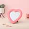 Girl Heart Mirror Decorative Cosmetic Mirror for Home and Dormitory Wall Decor