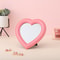 Girl Heart Mirror Decorative Cosmetic Mirror for Home and Dormitory Wall Decor