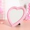 Girl Heart Mirror Decorative Cosmetic Mirror for Home and Dormitory Wall Decor