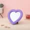 Girl Heart Mirror Decorative Cosmetic Mirror for Home and Dormitory Wall Decor