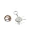 Compact Pocket Mirror with Key Ring, Portable Folding Makeup Mirror, Key Chain Cosmetic Mirror