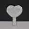 Love Heart Diamond Handheld Makeup Mirror Cosmetic Vanity Tool For Girls 5
