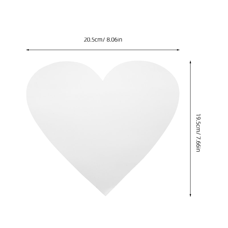 Self Adhesive Heart Shaped Mirror Wall Sticker Removable Decals for Home Decoration