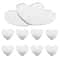 Heart Shaped Lenses Mirrors For Crafts Portable Tiles Small Sticker Vanity 2